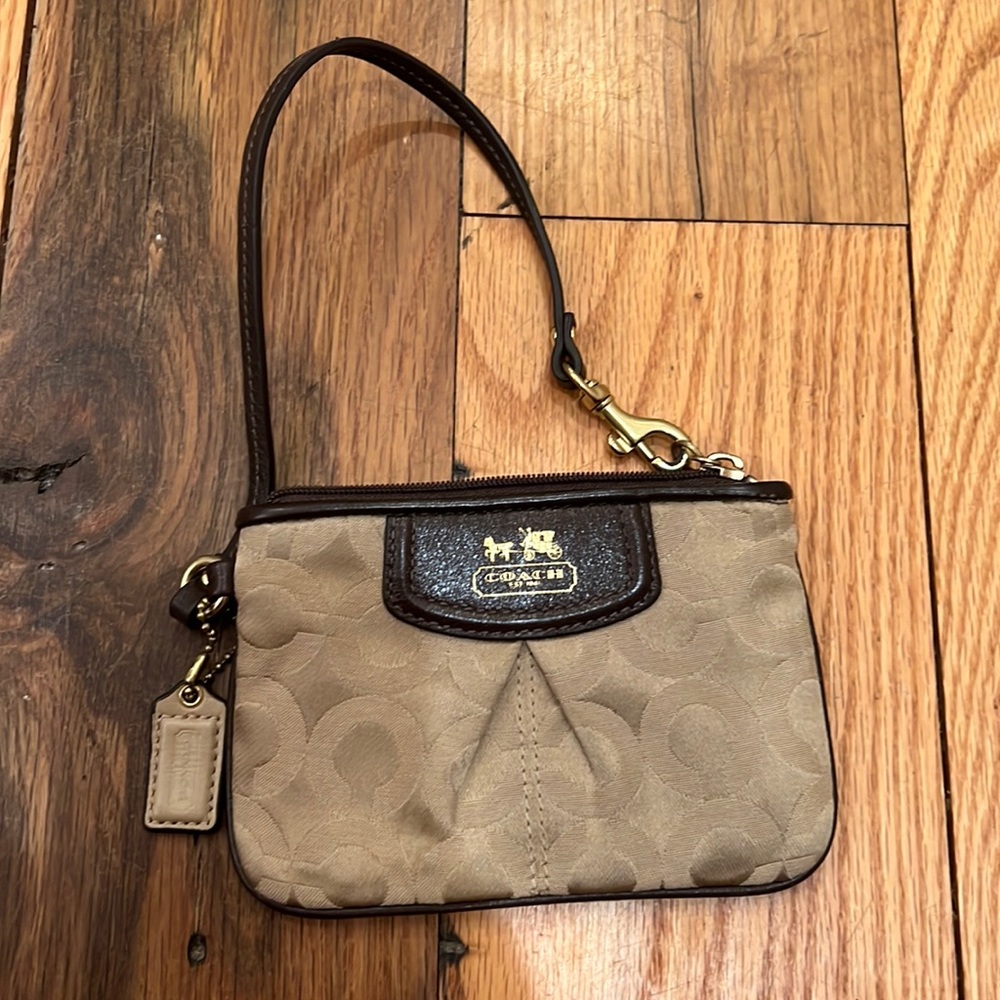 Coach wristlet coin purse